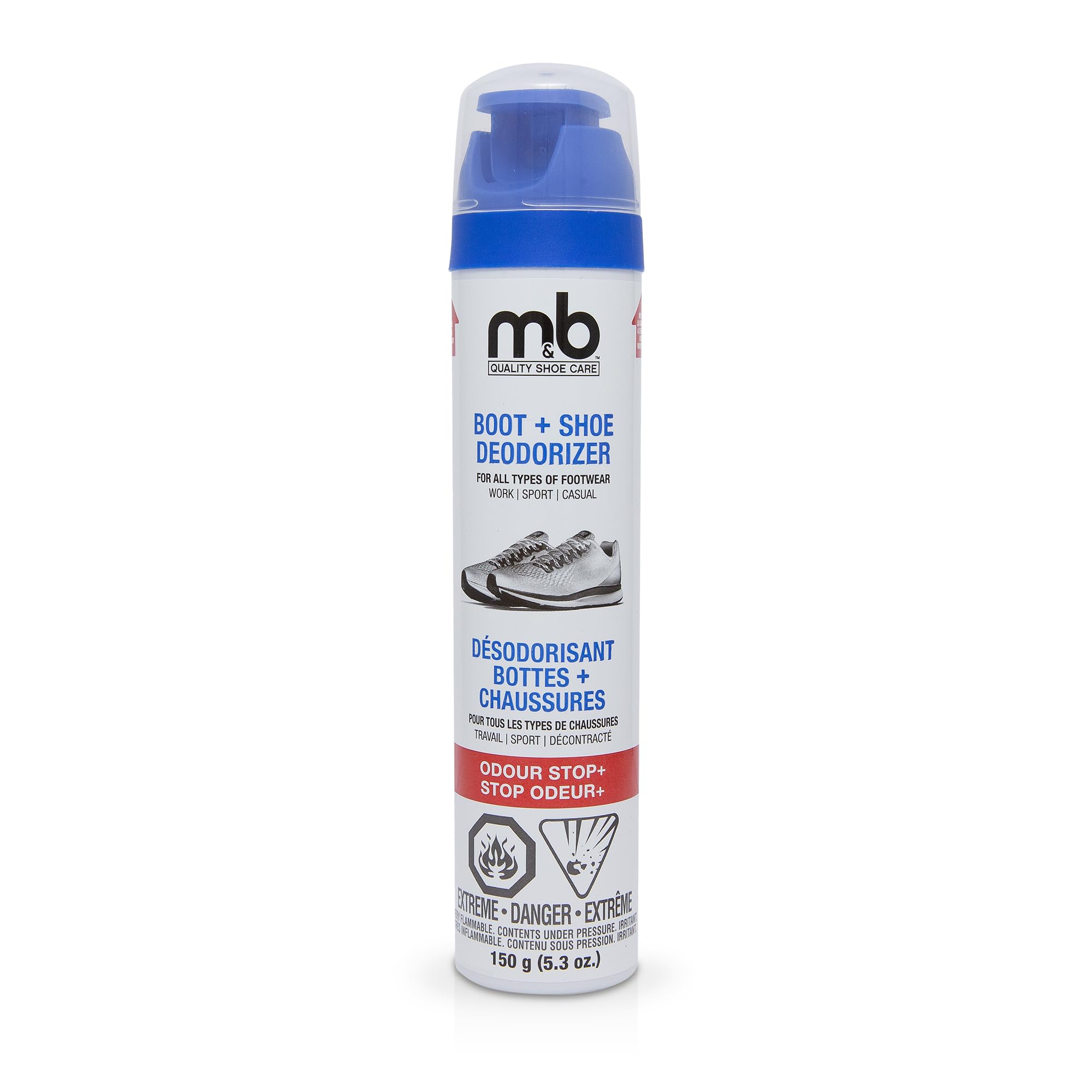 Moneysworth and Best Shoe Care INC. Best Odor Stop Shoe and Boot Freshener & Deodorizer Spray-Neutralizes Odors, Keeps Shoes, Sneakers, Boots and All Footwear Smelling Fresh-Spray Applicator for Full Coverage, 5.5 oz