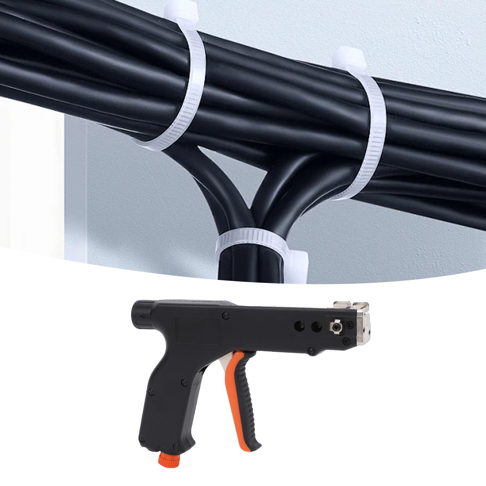 ASHATA Alicates de Tensión Ajustables para Bridas de Cables de Acero con Alto Contenido de Carbono de Alta Resistencia para Aislamiento y Cableado de 2-12 Mm