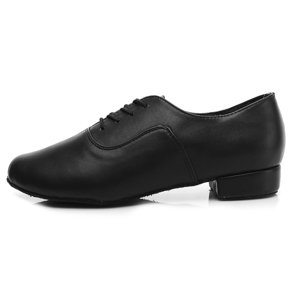 DKZSYIM Men's Latin Dance Shoes Professional Ballroom Tango Waltz Performance Standard Modern Dancing Shoes,Model Men Shoes