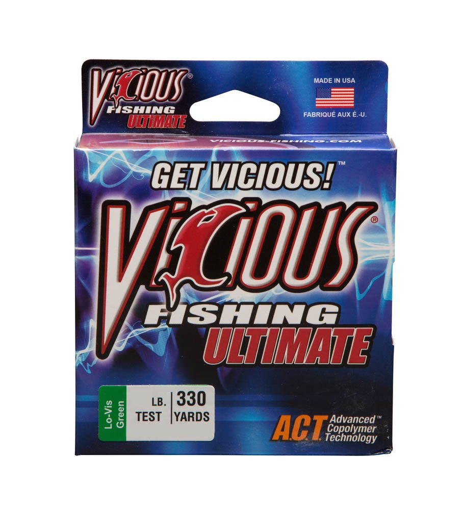 Vicious Fishing VGN10 Ultimate 330Yard Fishing Line, Low Visibility