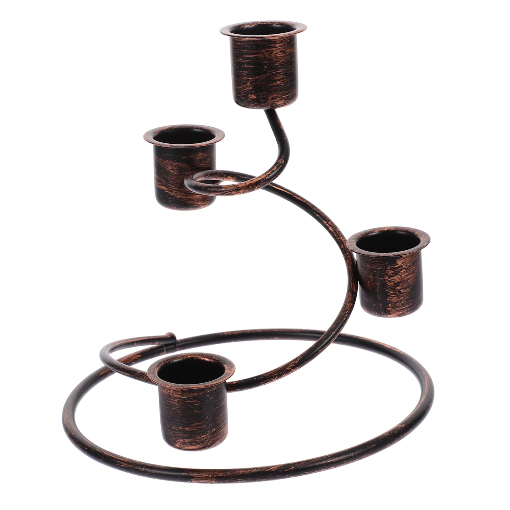 PRETYZOOM 3-teiliges Weihnachtskerzenhalter-Set 4-teilig Advents-kerzenständer Eisen-säulenkerzenständer Esstisch- Weihnachtsdekor