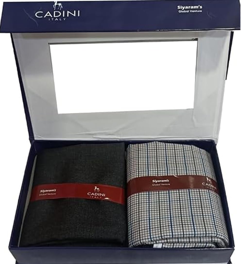 siyaram's Cadini Italy Premium Shirt & Pant Fabric Gift Set for Men | Unstitched Formal Wear Combo | Luxury Suiting & Shirting Material-picture-13