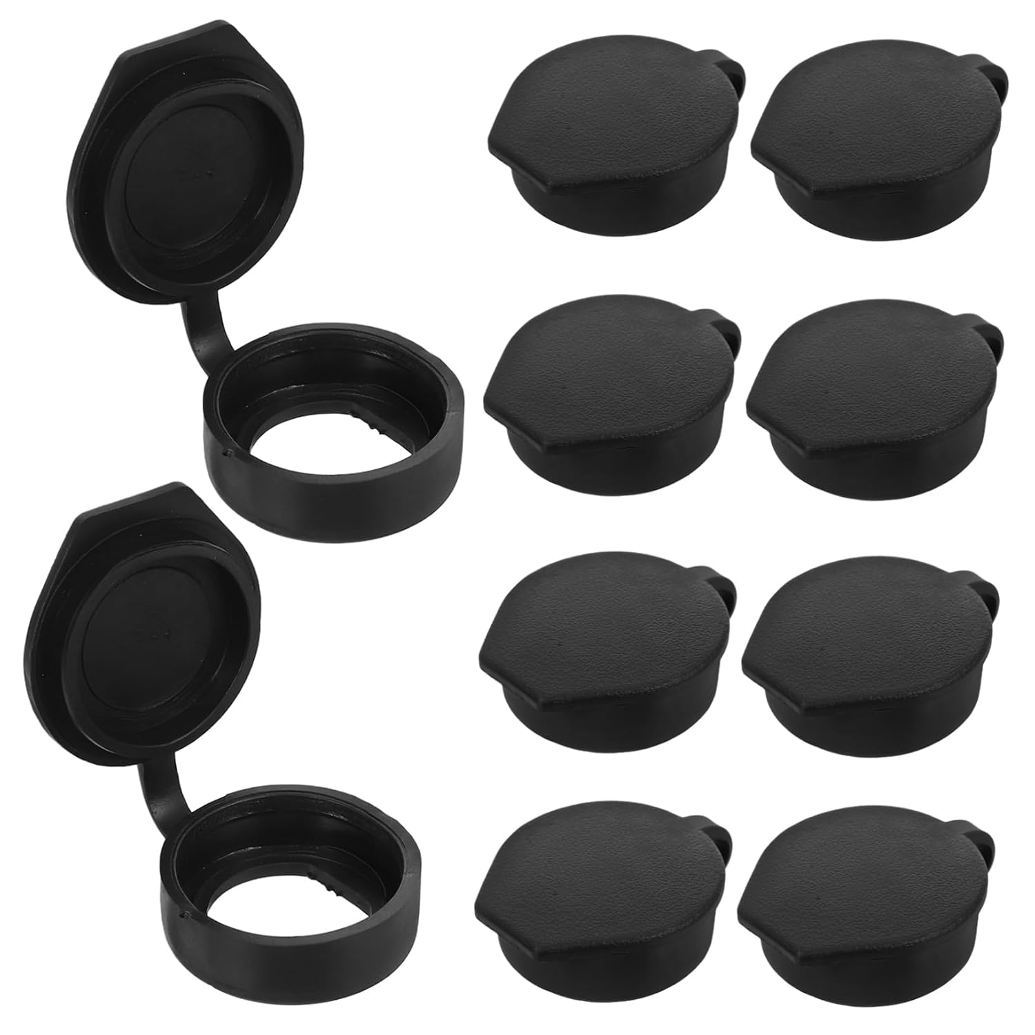Ciieeo 10pcs Rubber Door Lock Dust Cover for Cam Locks Keyhole Cap Easy Install Protect Against Dirt Water for Home Office Use