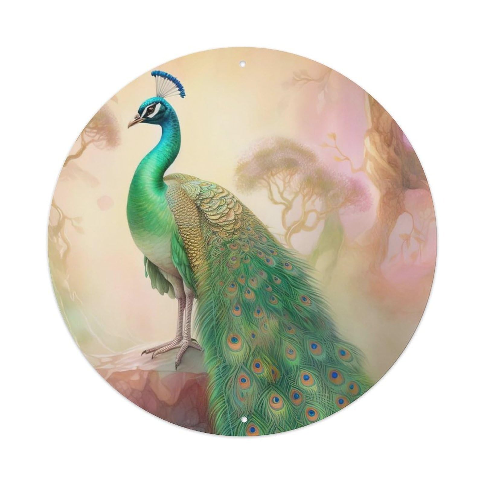 Animal Beautiful Peacock Metal Tin Sign