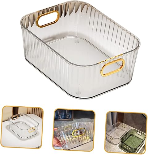 Miniatura 9 de MERRYHAPY Caja de almacenamiento de cosméticos, bandejas organizadoras de cajones de maquillaje, organizador de estante de maquillaje para escritorio