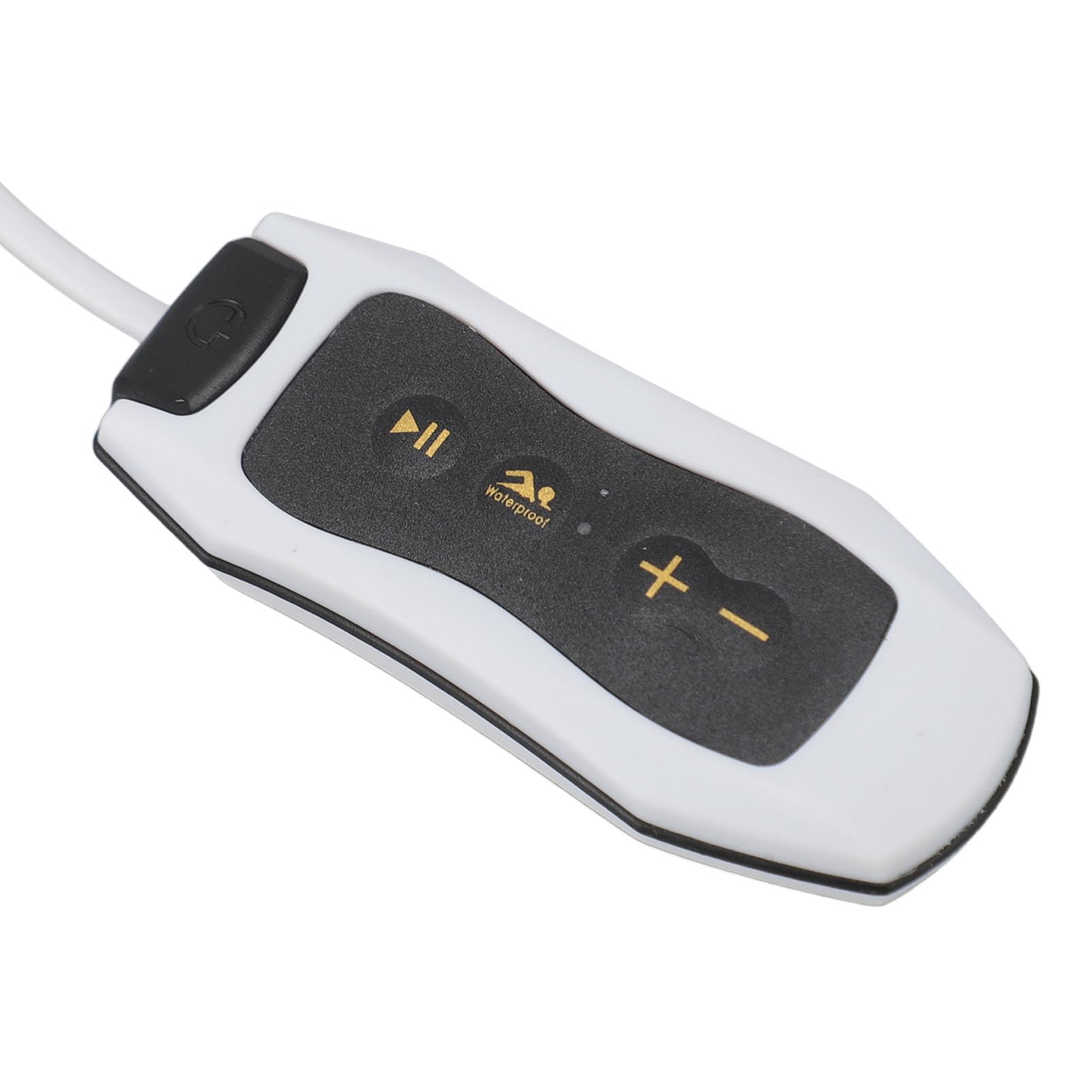 Reproductor MP3 impermeable para natación, IPX8 8G con memoria recubierto de goma, reproductor USB con auriculares, para natación, buceo, correr, ciclismo (blanco)