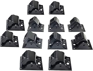 12-Pack Iron Baluster Swivel Shoes with 24-Pack Screw for 1/2" Square Balusters for Staircase Interior(A-Flex-12)
