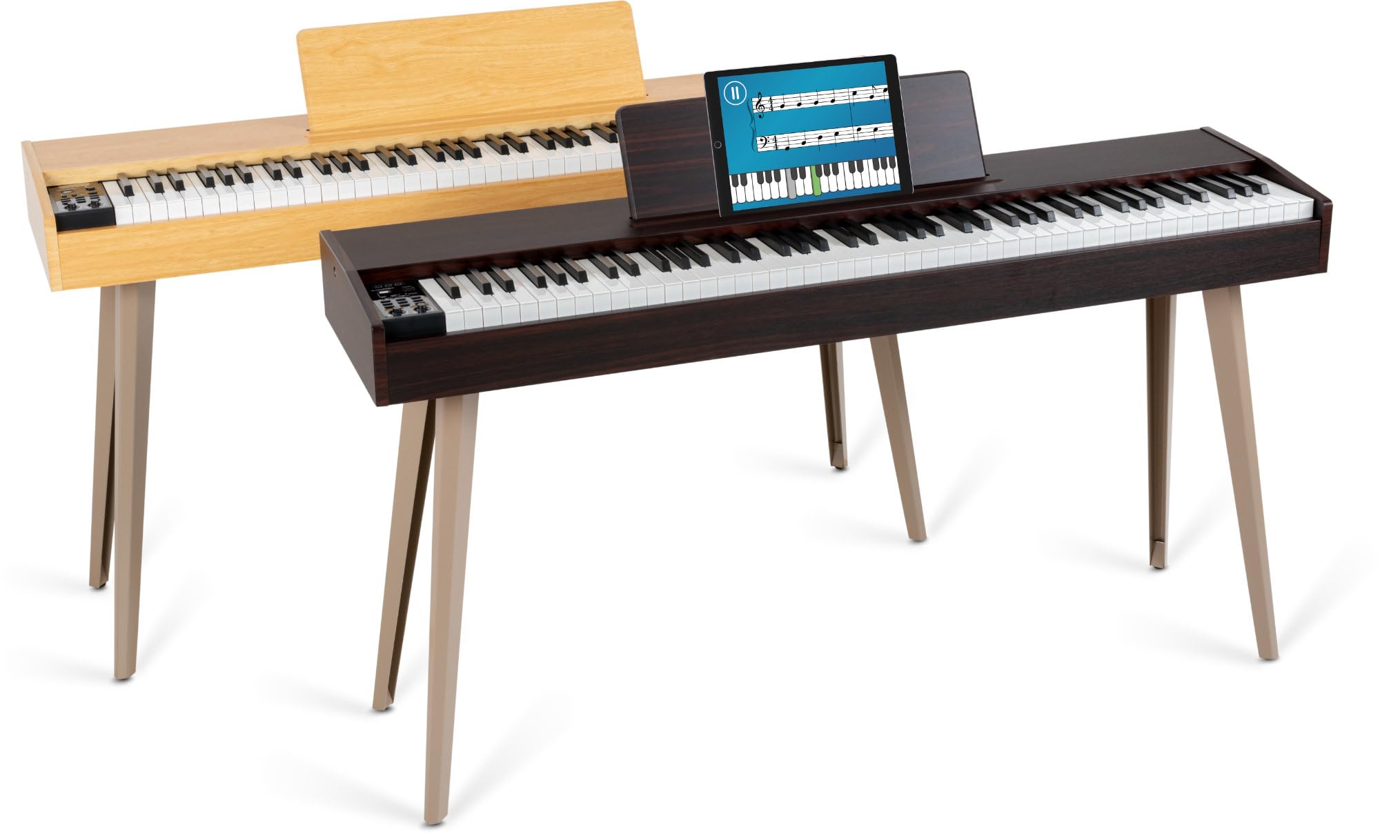 McGrey DP-17 WD Design Piano noce scuro, Polifonia a 128 voci, Off) | 88 tasti pesati con meccanica a martello, Dinamica di tocco (On, Off), 80 brani demo interni, 128 suoni, 3 pedali (Sustain