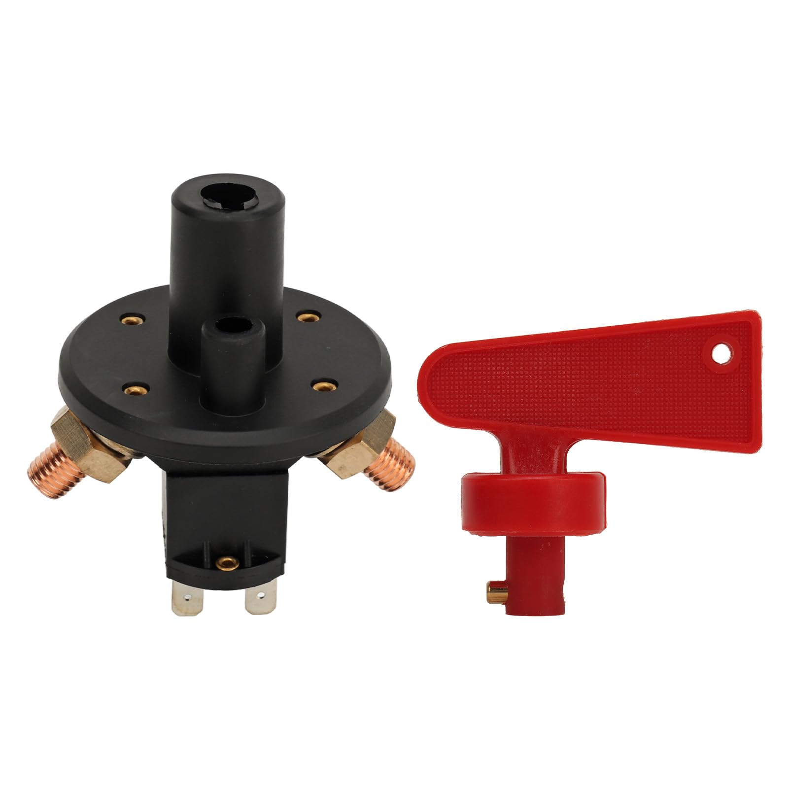 Cocoarm Isolatore Batteria Principale Interruttore Staccabatteria in Rame ABS DC12 24V 400A M10x2 Taglio Manuale per Conducenti e Meccanici di Veicoli da Rally Automobilistici