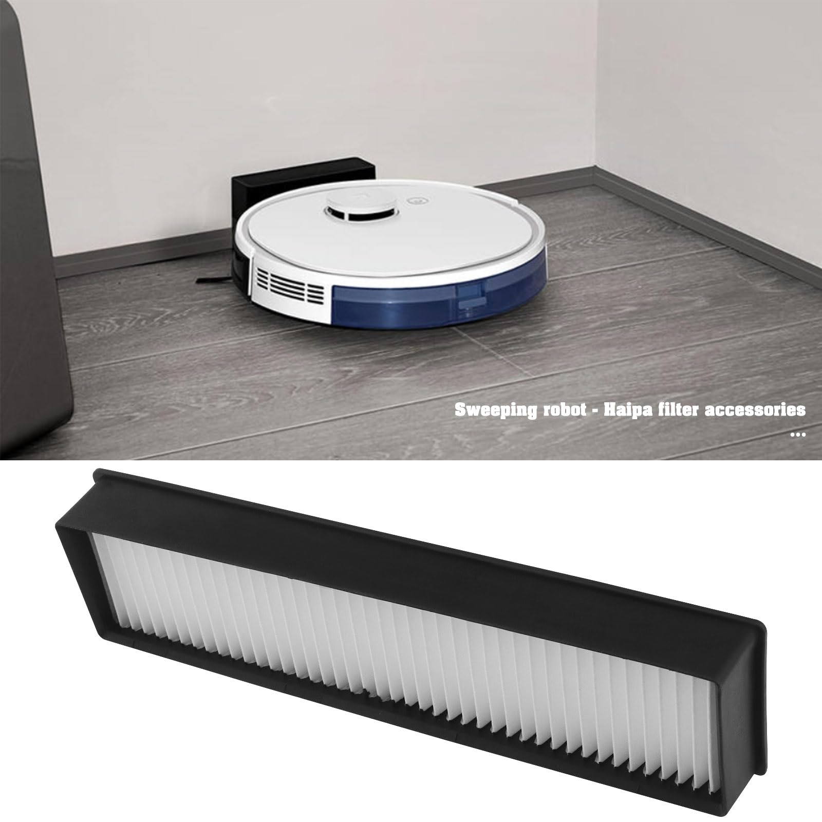 Filtro De Aspiradora Compatible Con LG Hom Bot VR6270LVM VR65710 VR6260LVM VR63455LV 183x21x43mm