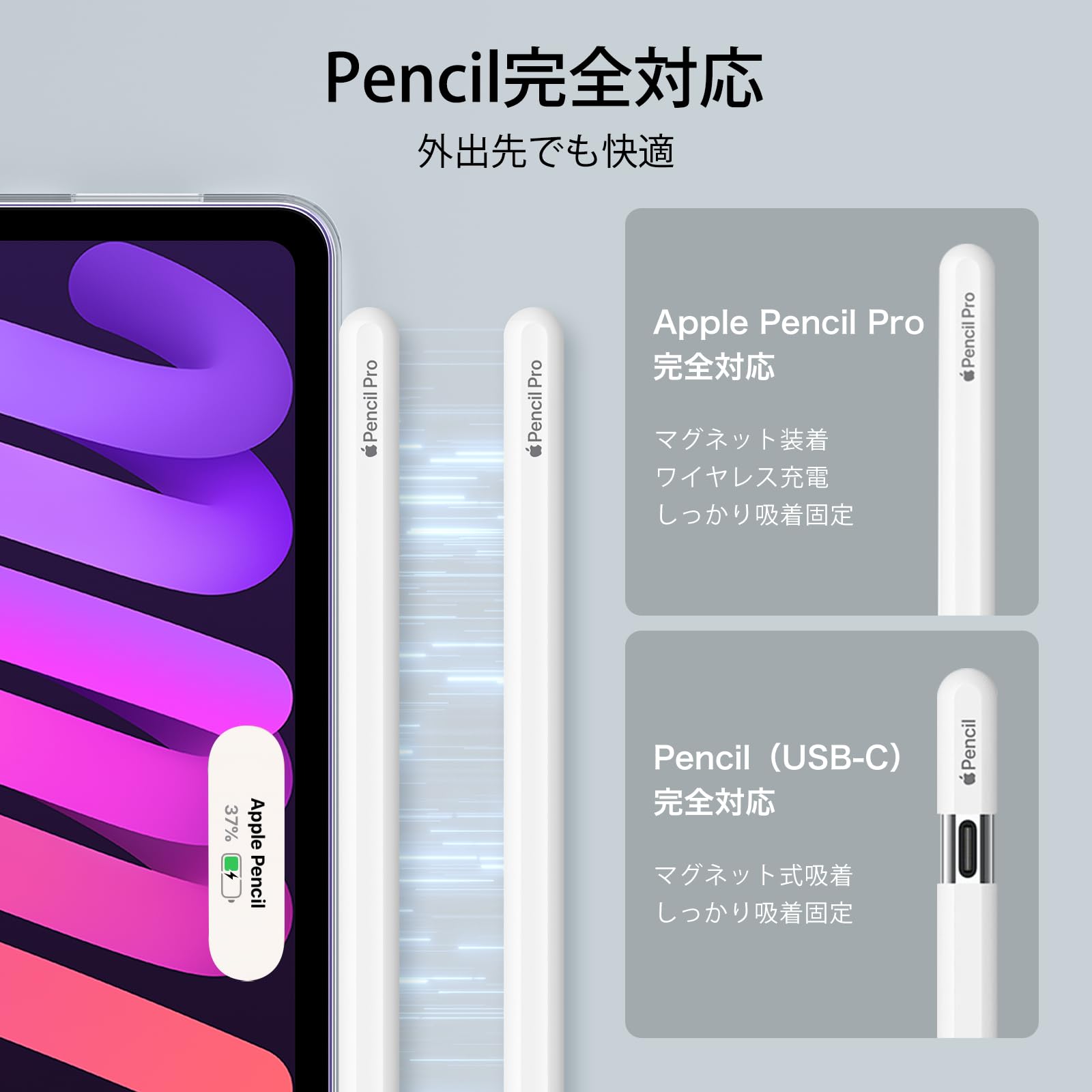 ESR iPad mini7 ケース (A17 Pro、2024) 第7/6世代 (8.3インチ、2024/2021)