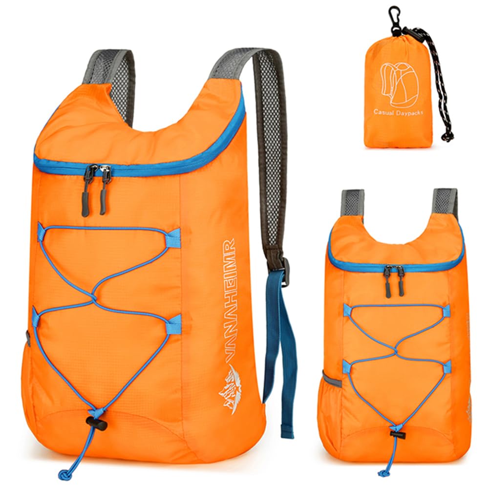 Fiorky Ultra Lightweight Foldable Backpack: 10L Portable Backpack Mountaineering Bag For Men Women, Splashproof Travel Daypack For Outdoor Sport Biking Hiking Climbing Cycling Knapsack