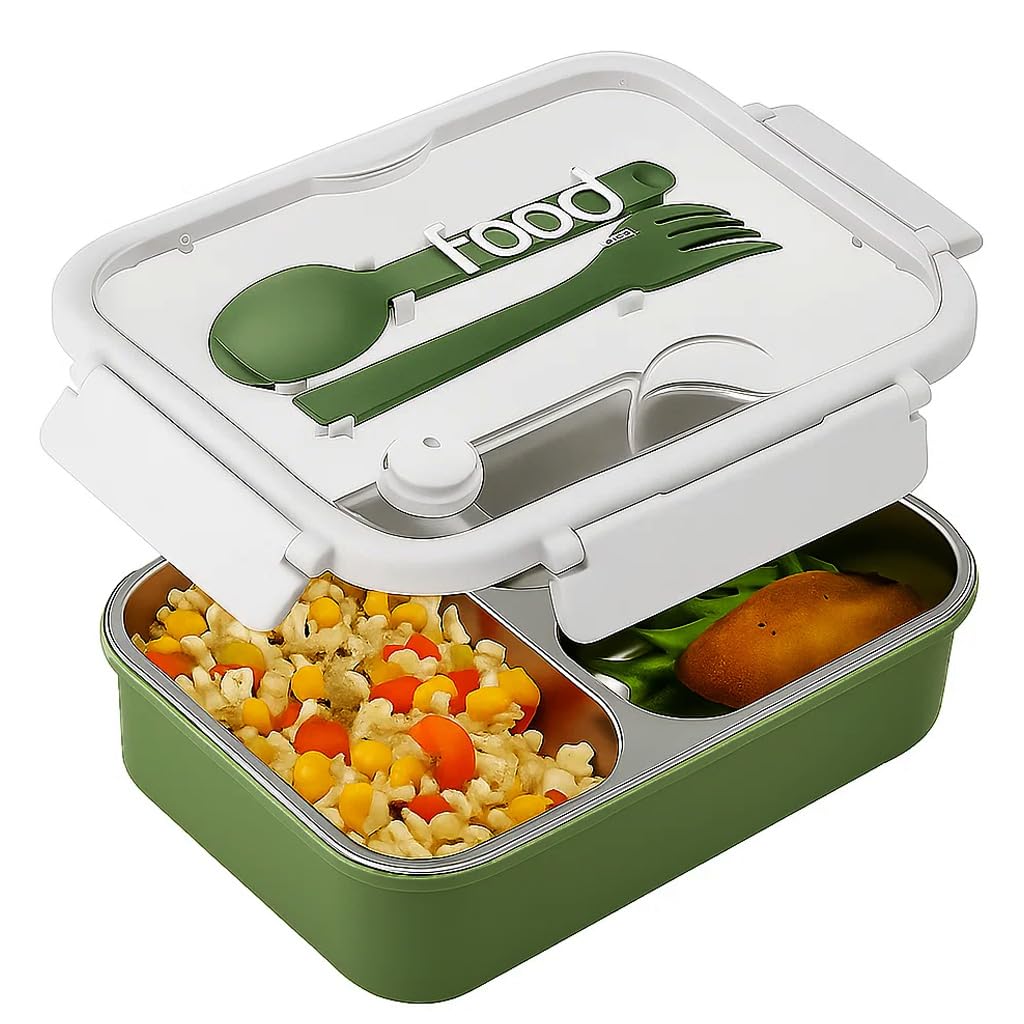 TuCo® Lunch Box 3 Compartment, 820ml, Yellow and Blue — Amazon image 11