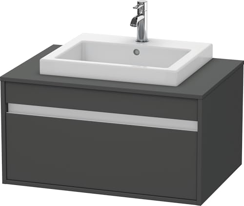 Duravit Waschtischunterschrank wandhängend Ketho 550x800x426mm 1 Auszug, für EBWT mi., graphit matt,