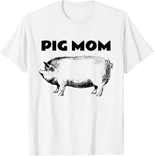 Cute Pot Belly Pig Shirt-PIG MOM Pig Lovers T Shirt T-Shirt