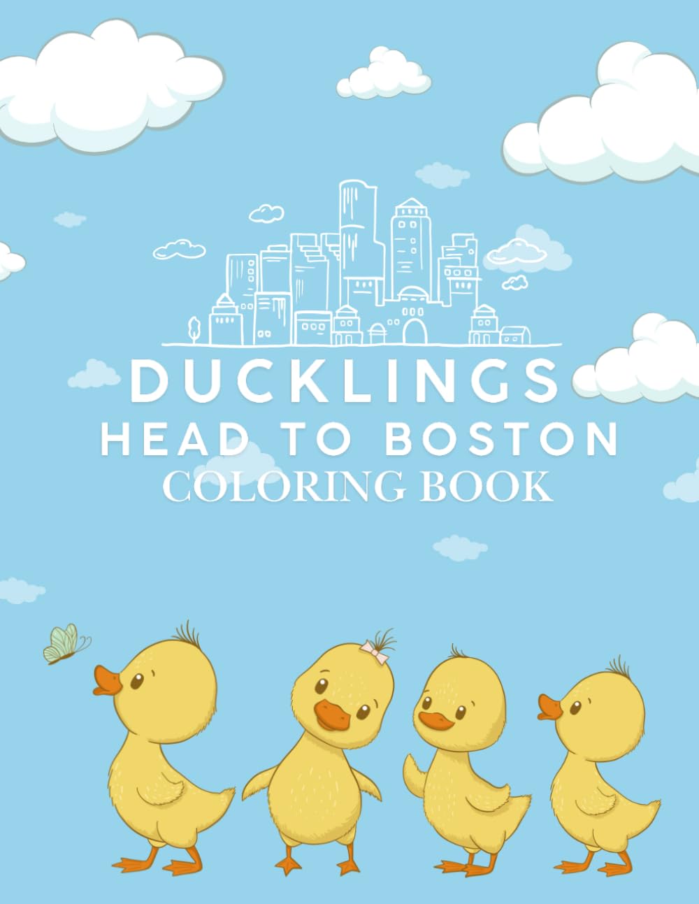 Ducklings Head to Boston: Coloring Book