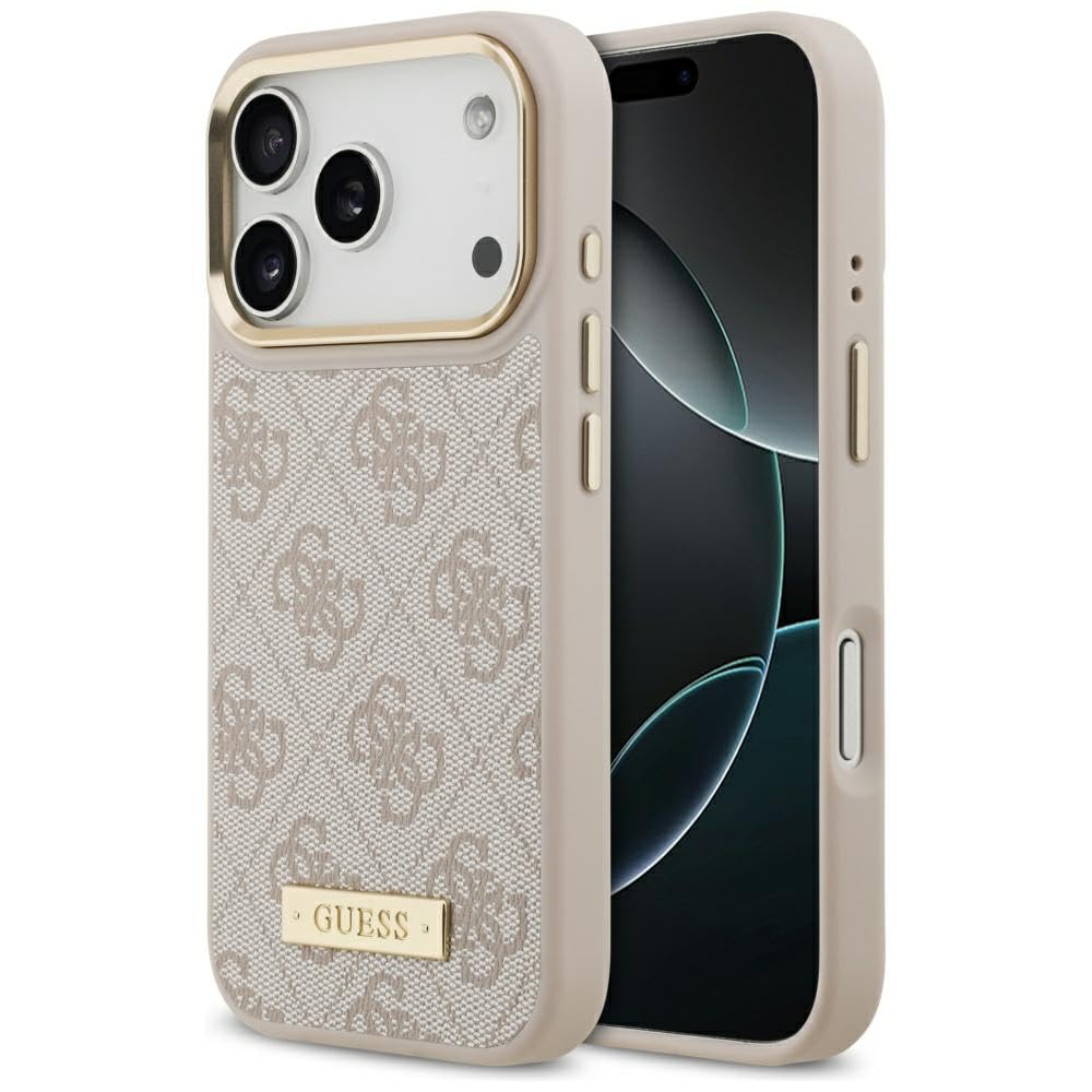 Coque antichoc iPhone 17 Pro Guess rose compatible MagSafe 4G - 8