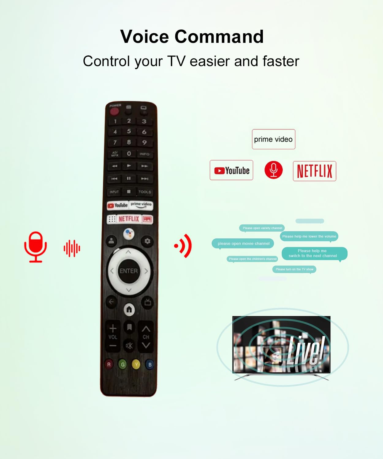 Amazon.com: JISOWA Voice Remote Control for Sharp 2T-C32BG1I