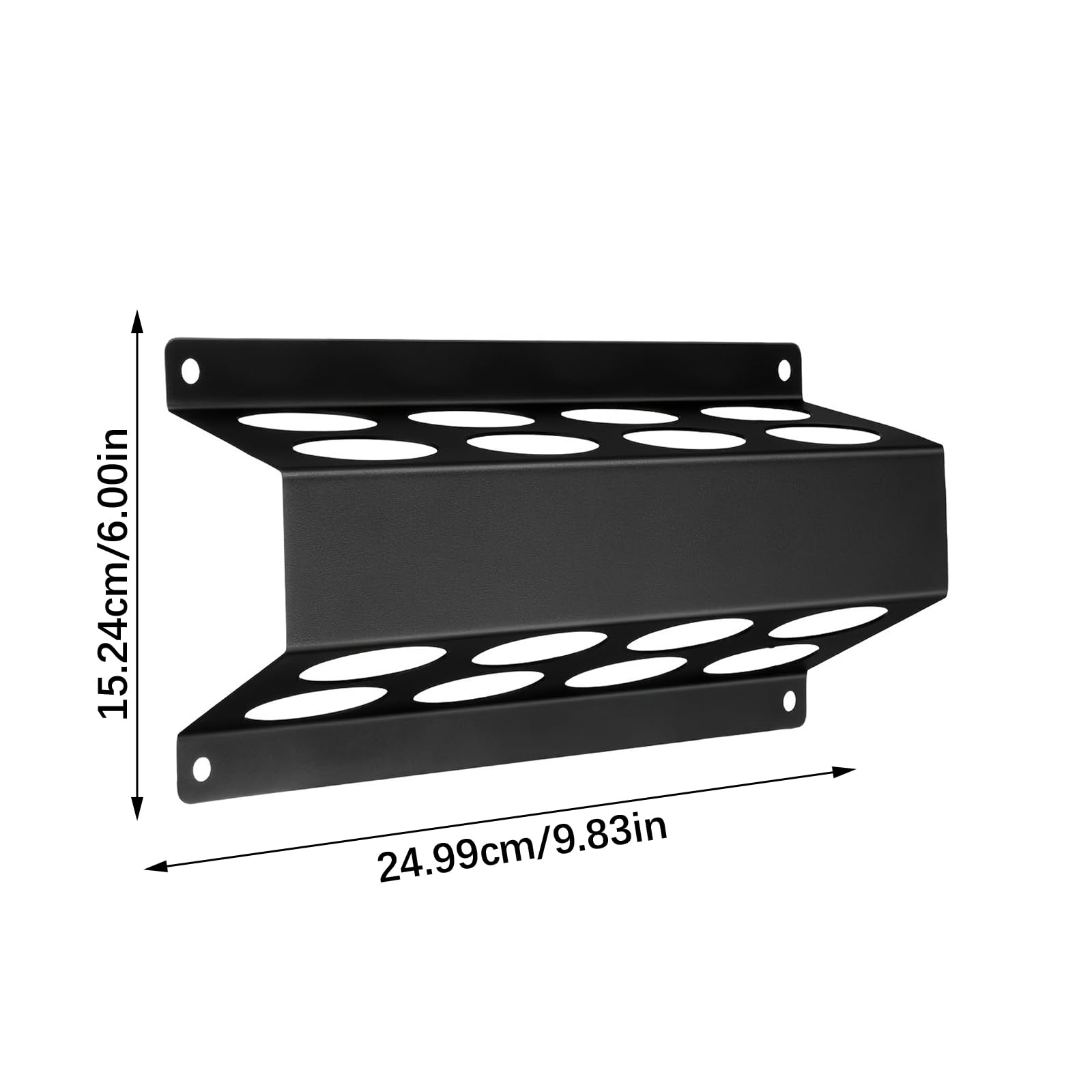 de de soudage en acier allié avec trous, 2 pack | en acier allié à 8 fentes avec revêtement pour l ' organisation des armoires et le stockage des