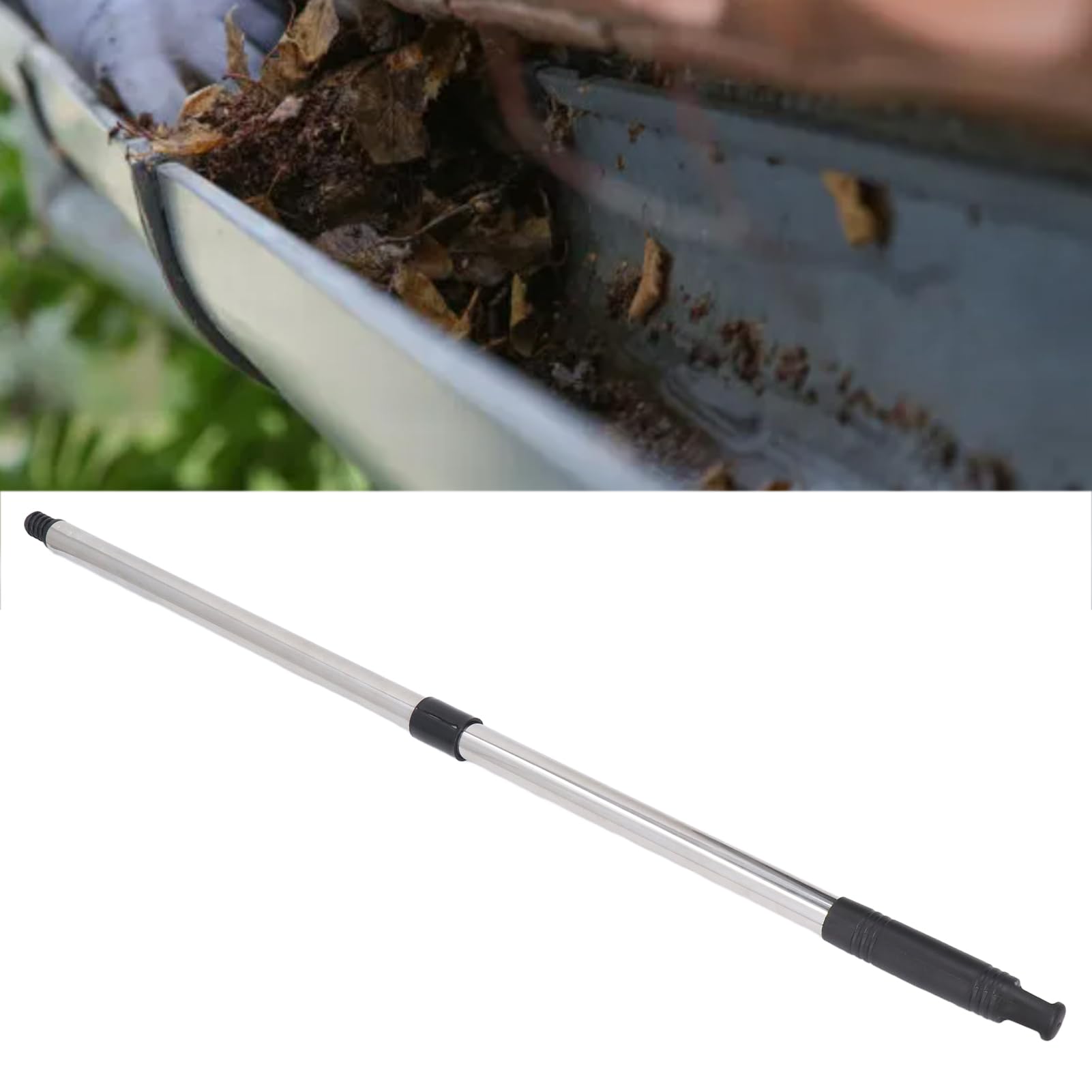 Nettoyeur de gouttières - Pelle orientable et manche de 2 m - ON RANGE TOUT