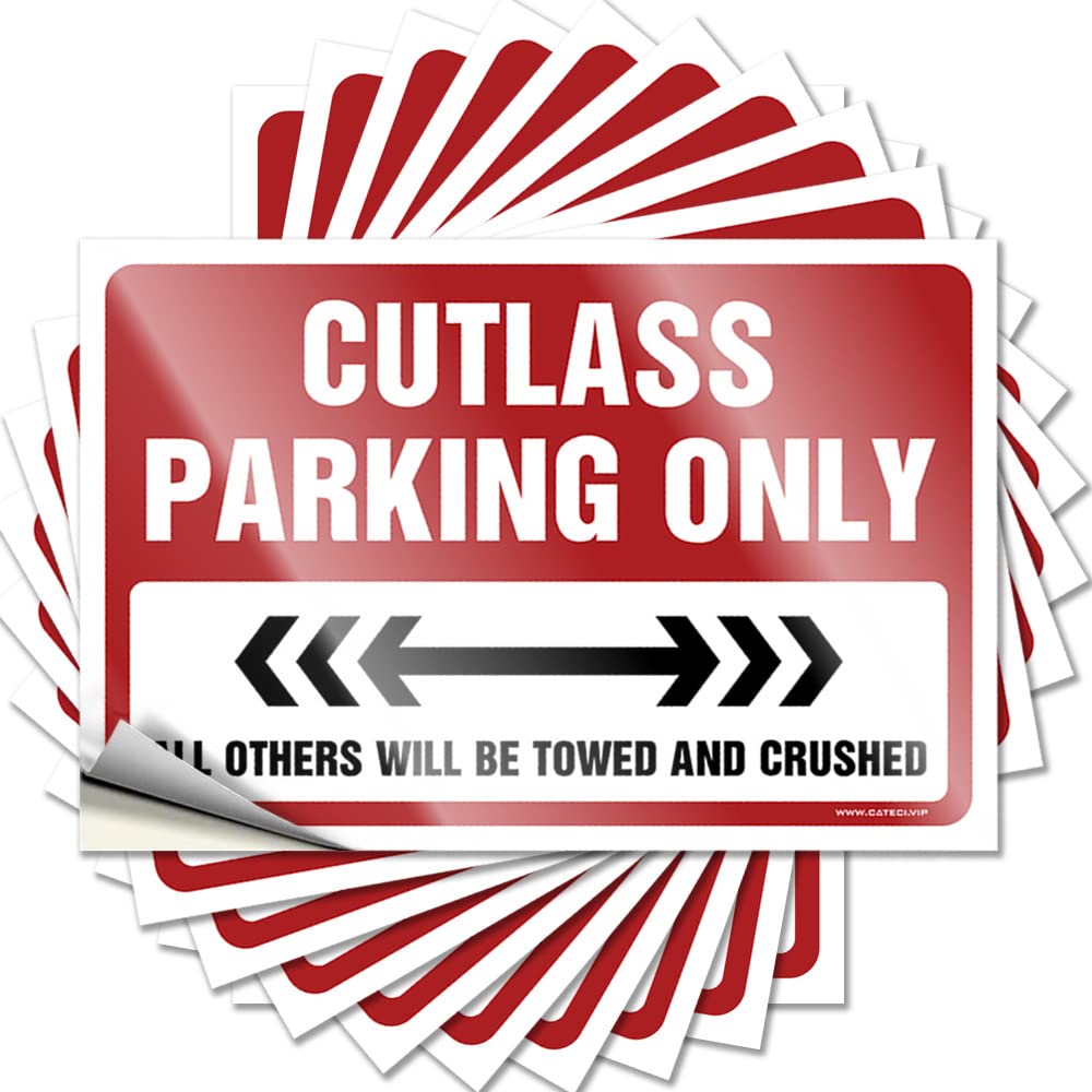 Cutlass Parking Only Tattoo Outdoor Camping Accessories | Southern Cover Removable Decal Pack(6X9CM)
