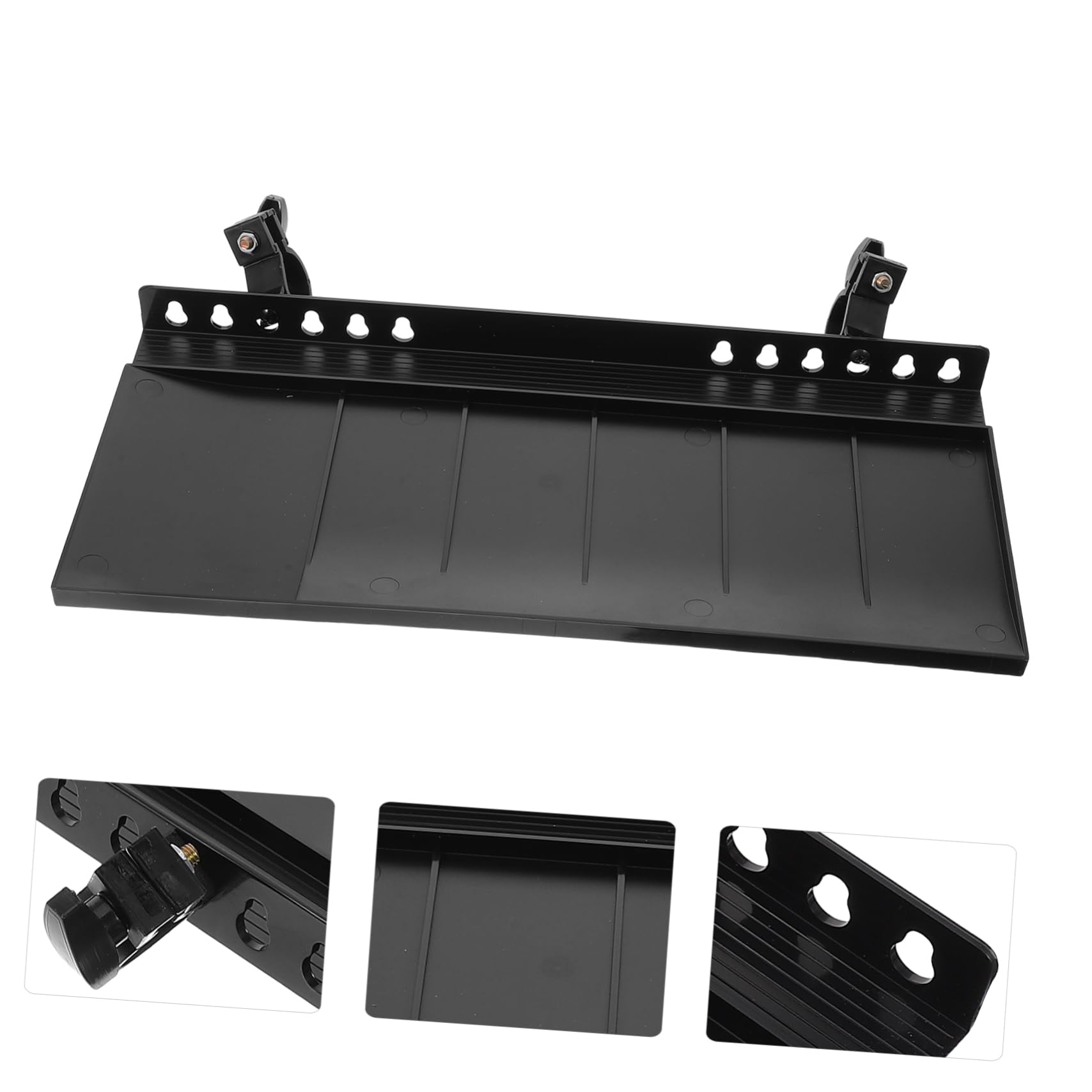 Plateau de Remplacement Noir en Plastique pour Chevalet, Amovible et Antidérapant, Accessoire pour Artistes et Peinture en Atelier