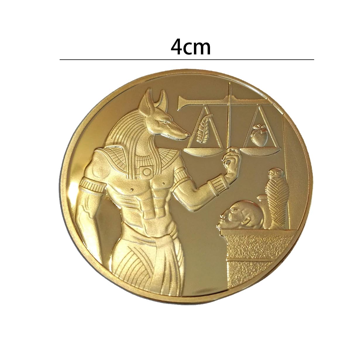 Pièce Commémorative De Collection Ornementale Égyptienne du Protecteur Antique Anubis