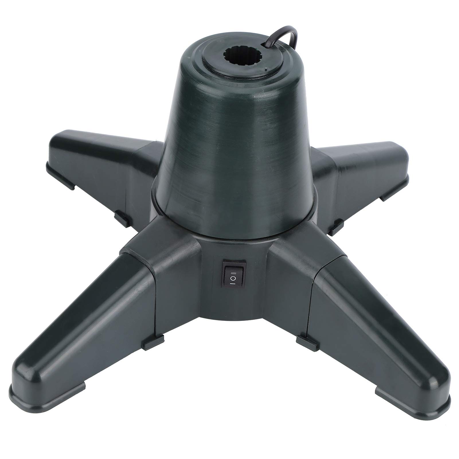 Soporte para árbol de Navidad Eléctrico Giratorio de 360 ​​grados para Decoración del Hogar Estante de Soporte de Plástico de 1 Unidad (40CM)