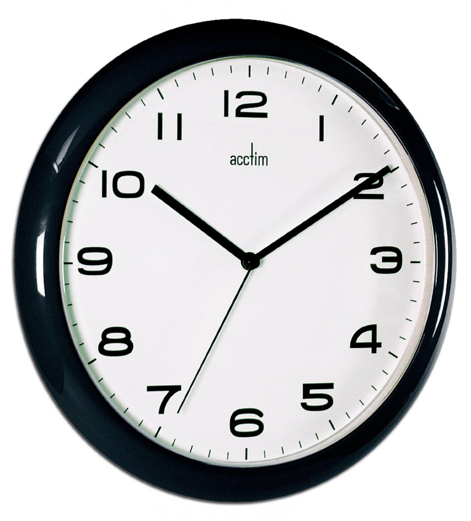 Acctim Aylesbury Wall Clock Black