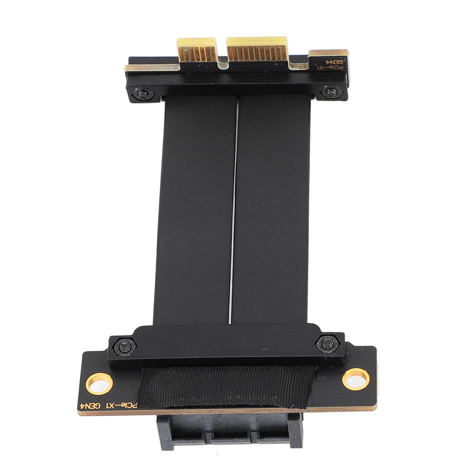 PCIe 4.0 X1 Przedłużacz Riser Kabel Dual 90 stopni kąt prosty GPU Riser kabel do M.2, WiFi, Firewire, USB, Sound Cards (5 cm)