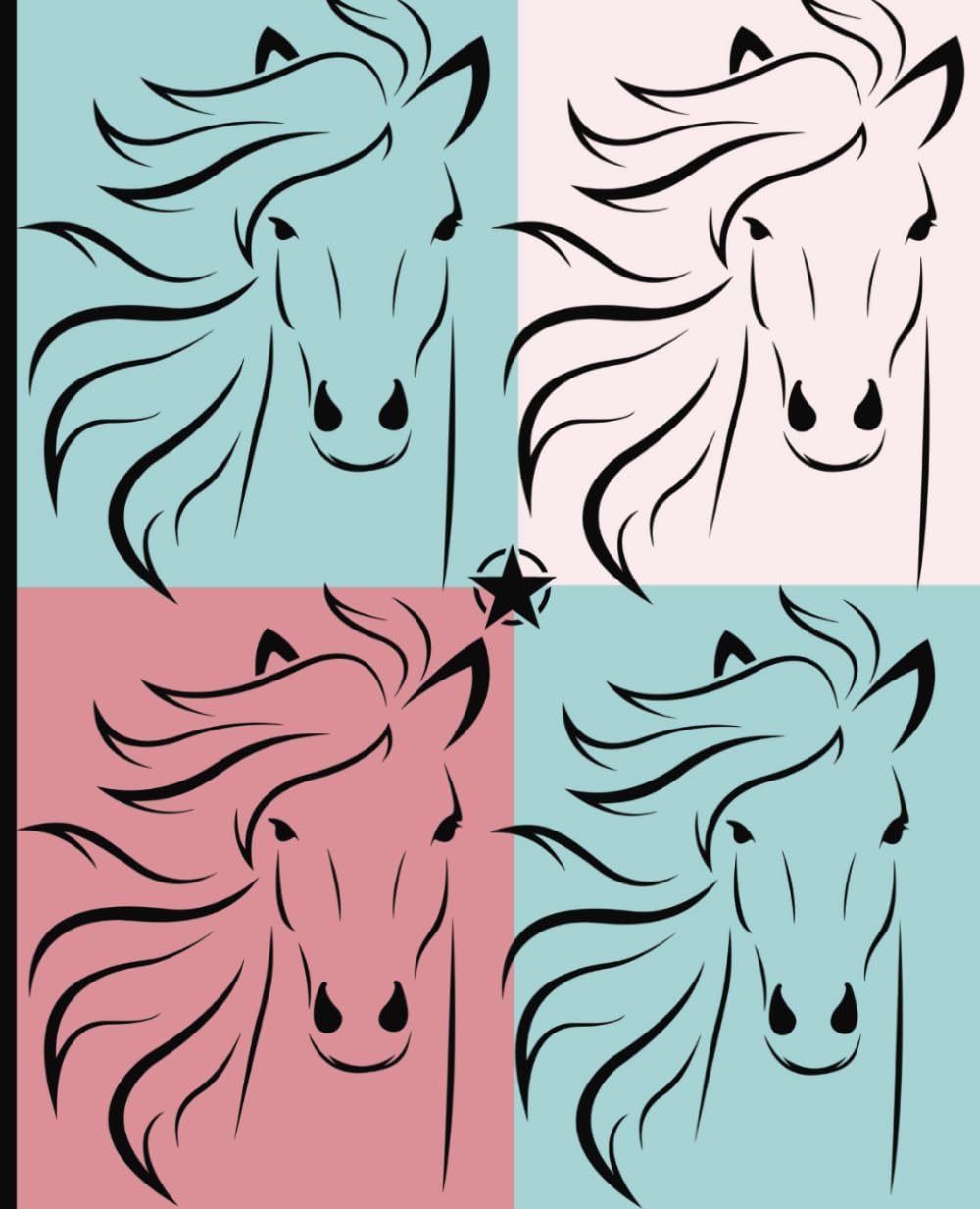 Horse Notebook Journal, 7.5 x 9.25 inches, 110-page Paperback College Lined Notebook (Horse Notebook for Girls and Women)