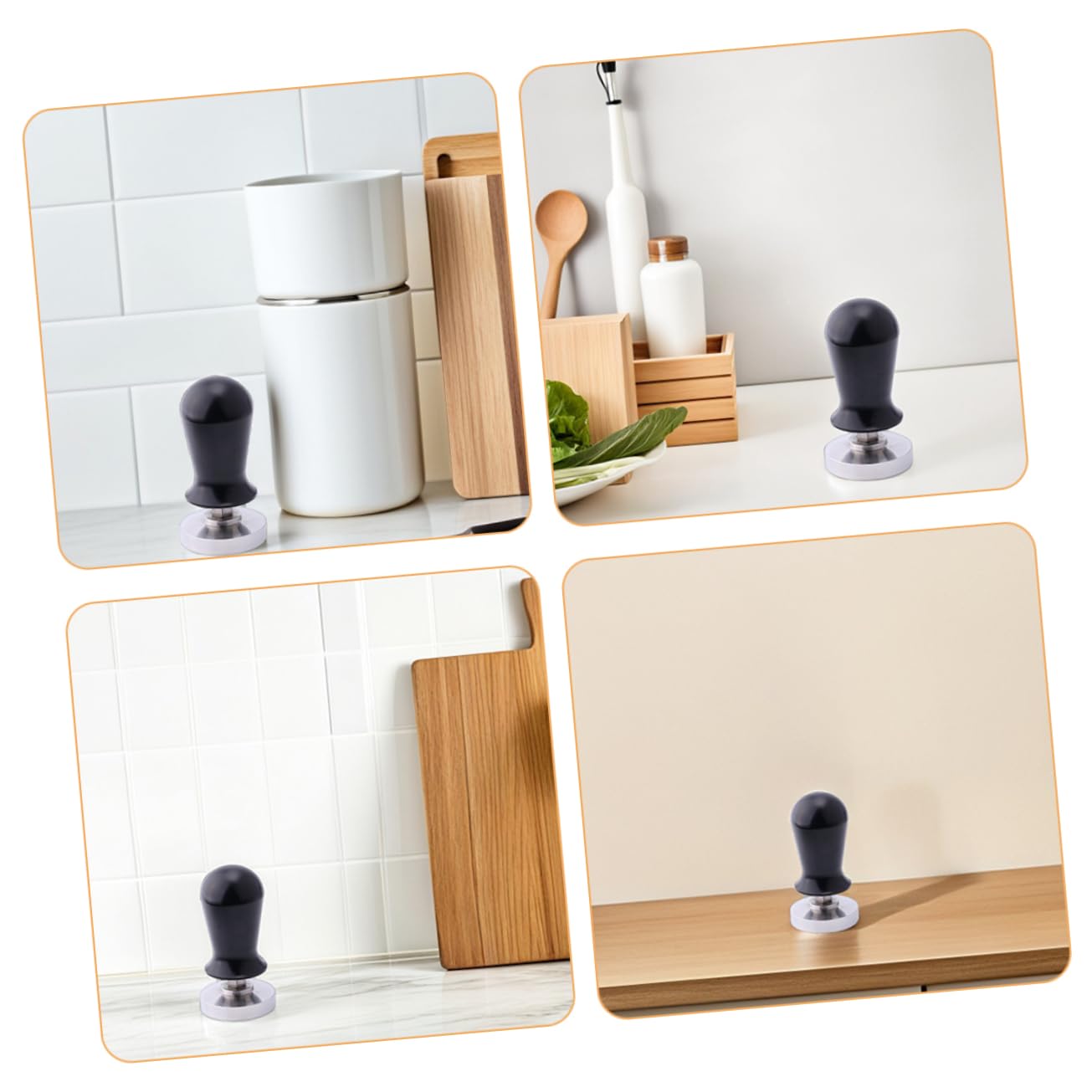 Uonlytech Apisonador Elástico Equilibrado Prensador De Reutilizable Con Mango Ergonómico Herramienta De Prensado De Portátil Hogar Oficina Accesorios Para Espresso