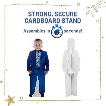 Hasbulla Cutout - Hasbulla Magomedov Cardboard Cutout Lifesize & Lifelike - Celebrity Cutouts with Easel Stand - Made with Sustainable FSC Approved Cardboard