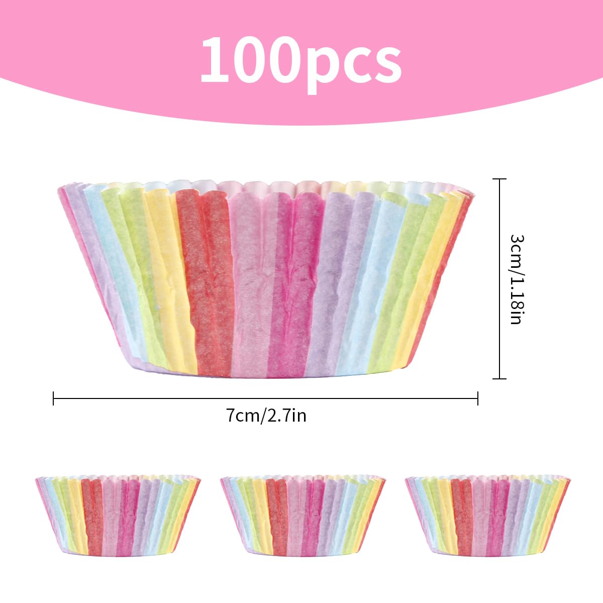 Fox Run Christmas Petit-Four Bake Cups, 100 Per Pack