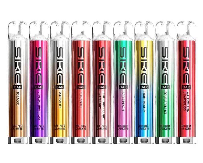 Ske Crystal Bar 600+ Preffilled Rechargeable (Blueberry Sour Raspberry)
