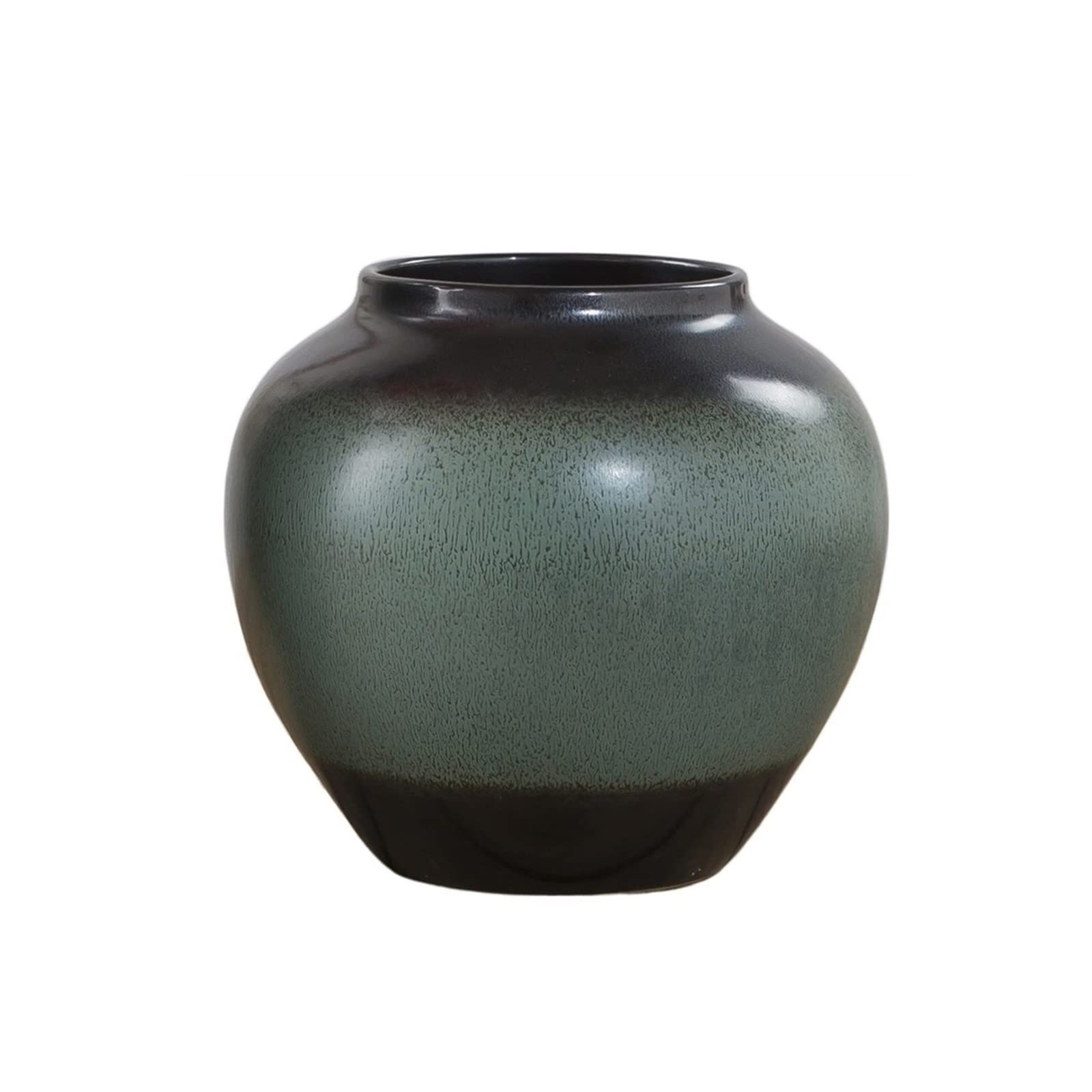 asdchZen Vases Ceramic Pot Hydroponic Culture Fresh Flowers Dried Flowers Flower Arrangement Decorative Vase Retro Home Living Room Bedroom Decoration Flowers,One Color-Small