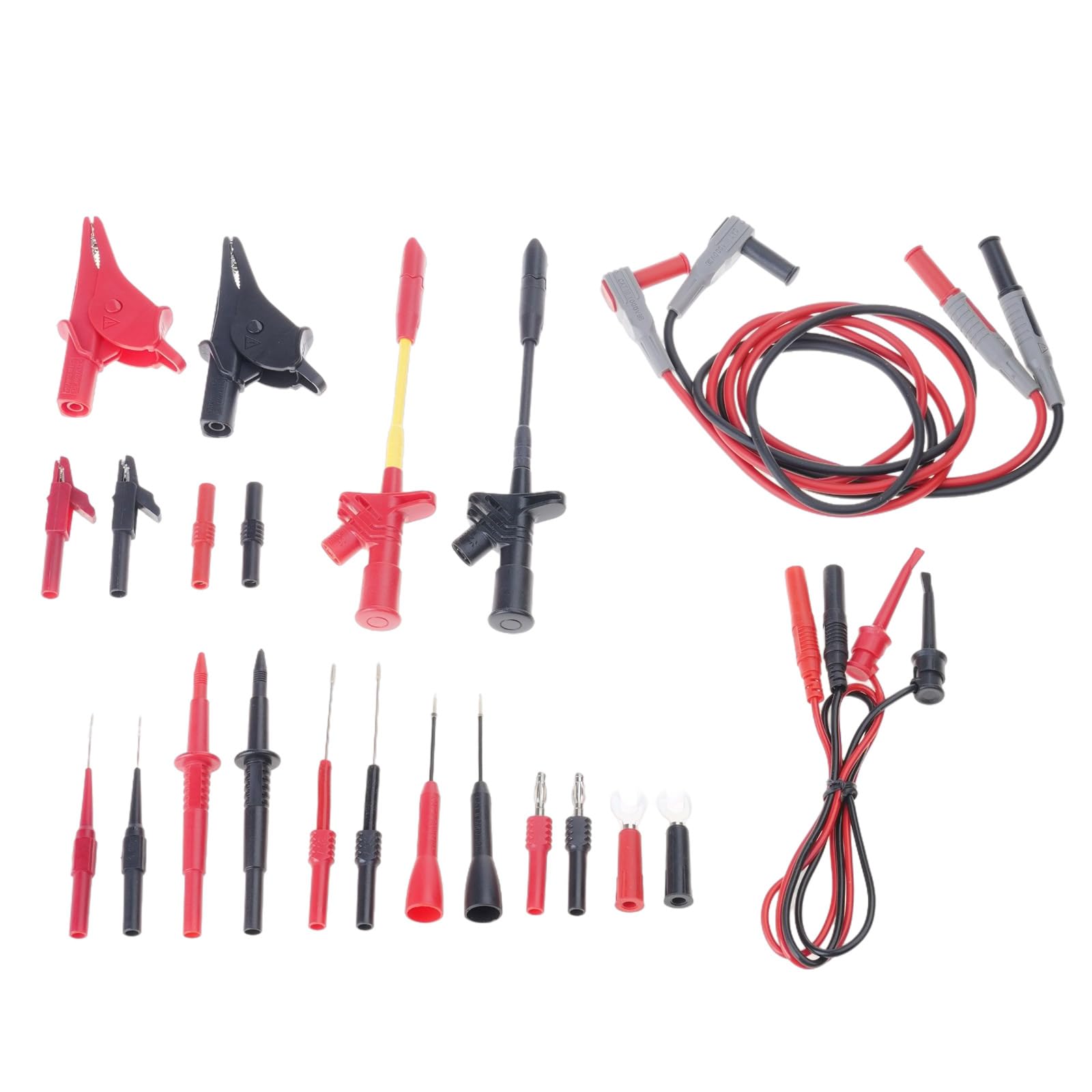 25Pcs Multimeter Leads Set for Digital Electrical Multimeter Testing Professional Leads with Piercing Probes Probes