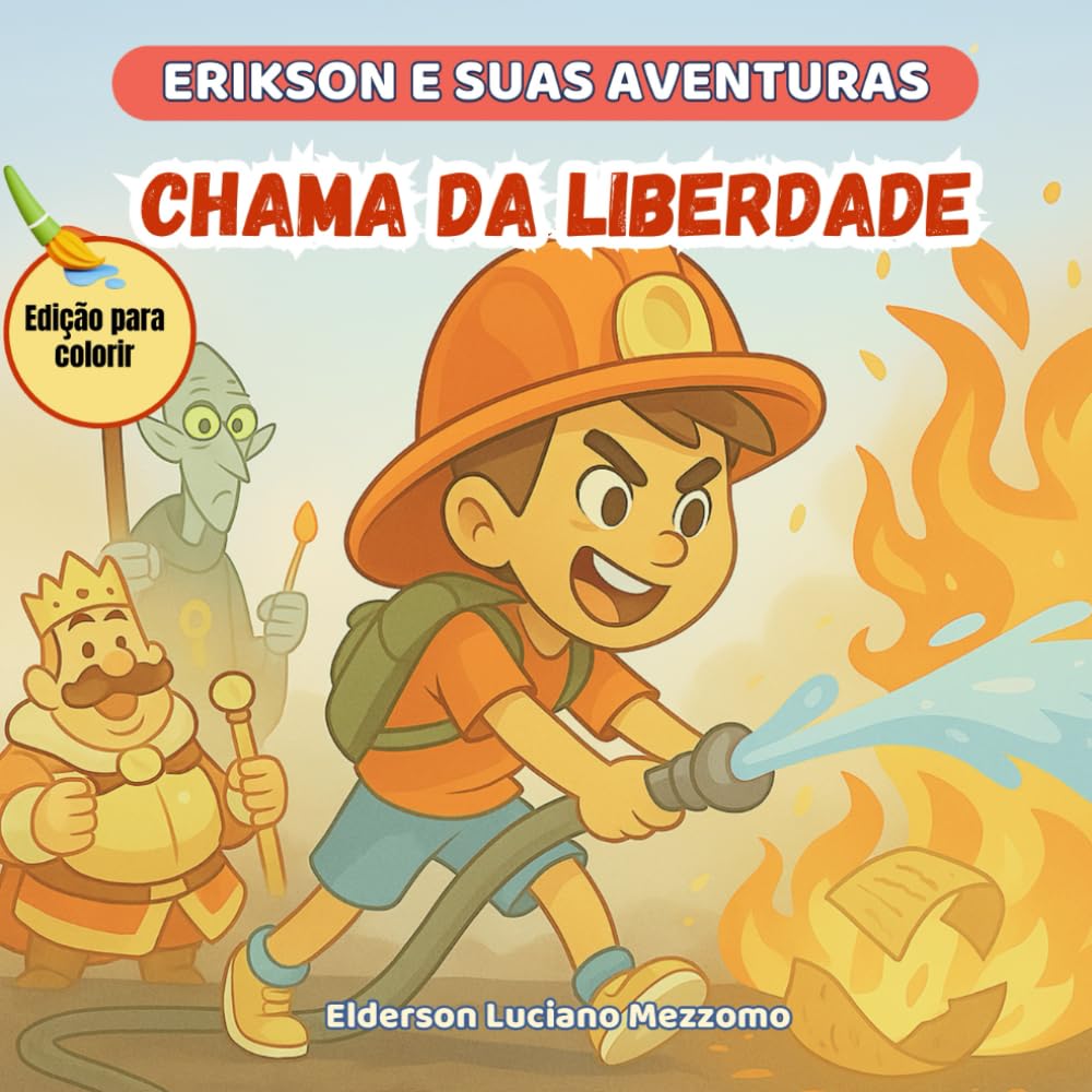 A Chama da Liberdade: Edição para Colorir (Erikson e Suas Aventuras)