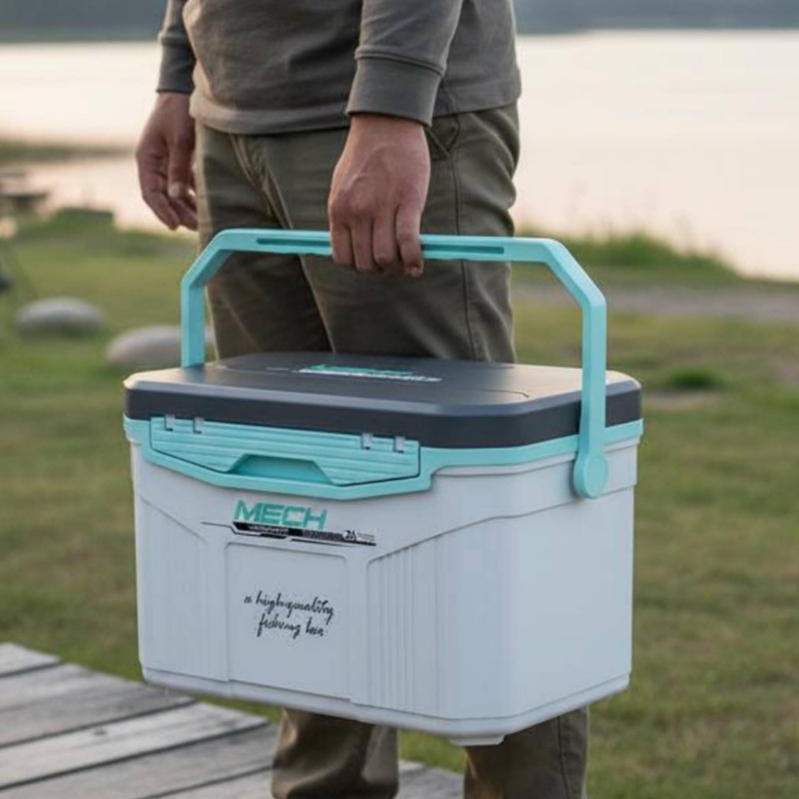 Qianly Ghiacciaia Portatile 18L Grande Capacità Box Termico da Pesca Leggero Contenitore Termico Rigido per Campeggiatori