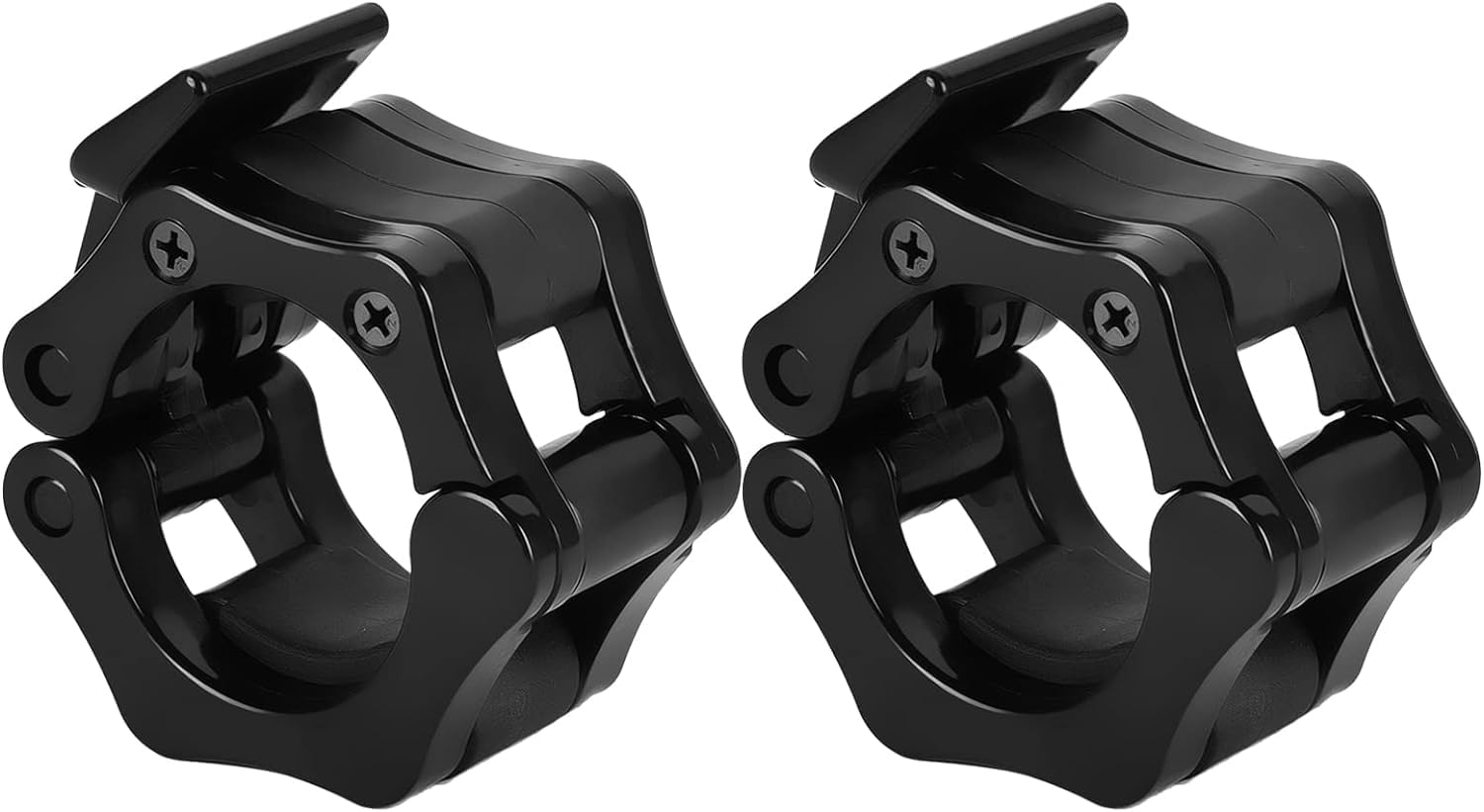 MaoNativey 2 Pcs Barbell Clamps, 30 MM Fast Release Barbell Collar Clips,Barbell Locking Buckles,Olympic Bar Clamps,Fitness Dumbbell Fixing Accessories