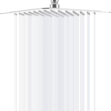 ALTON SHR20805 SS-304 Grade 12x12 Square Overhead Shower Without Arm, Chrome Finish