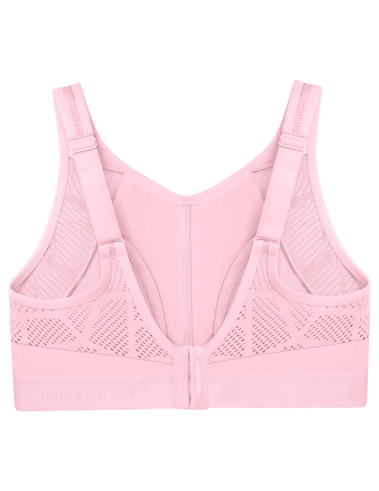 Glamorise Biustonosz damski z perfekcyjnym trzymaniem sportowy biustonosz, Perfekcyjny różowy, 95J