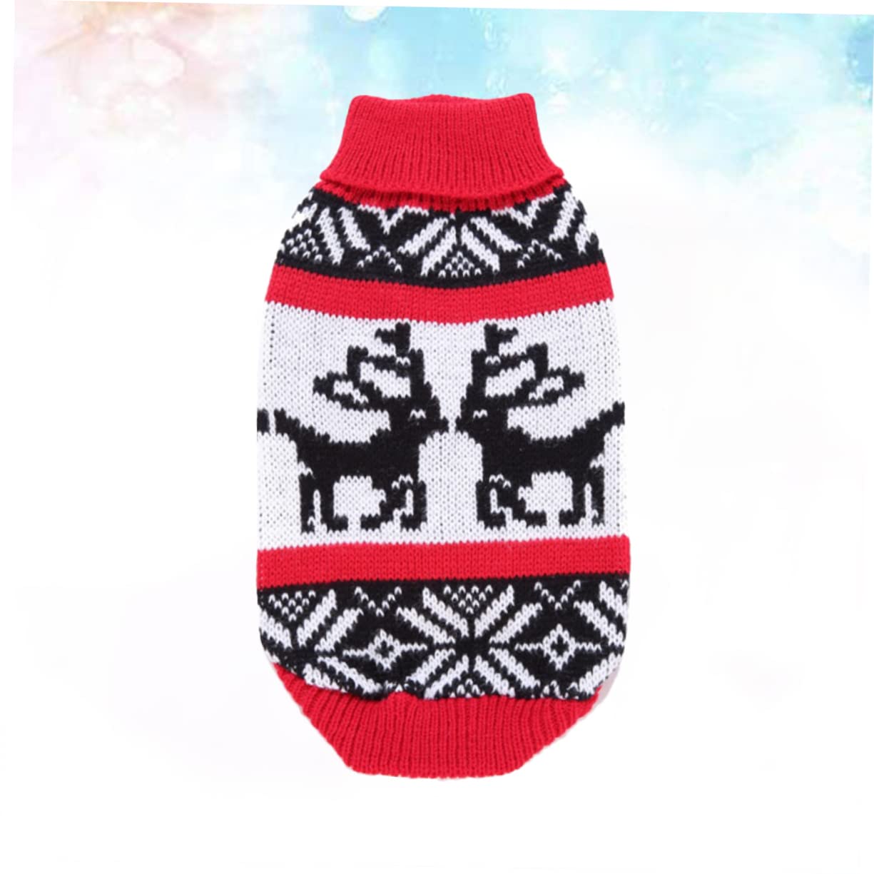 BESPORTBLE 3 Pezzi di Maglione per Animali Domestici Abbigliamento Festivo per Animali Maglione A Collo Alto per Animali Domestici Vestiti Invernali per Cani Maglione Lavorato A Maglia