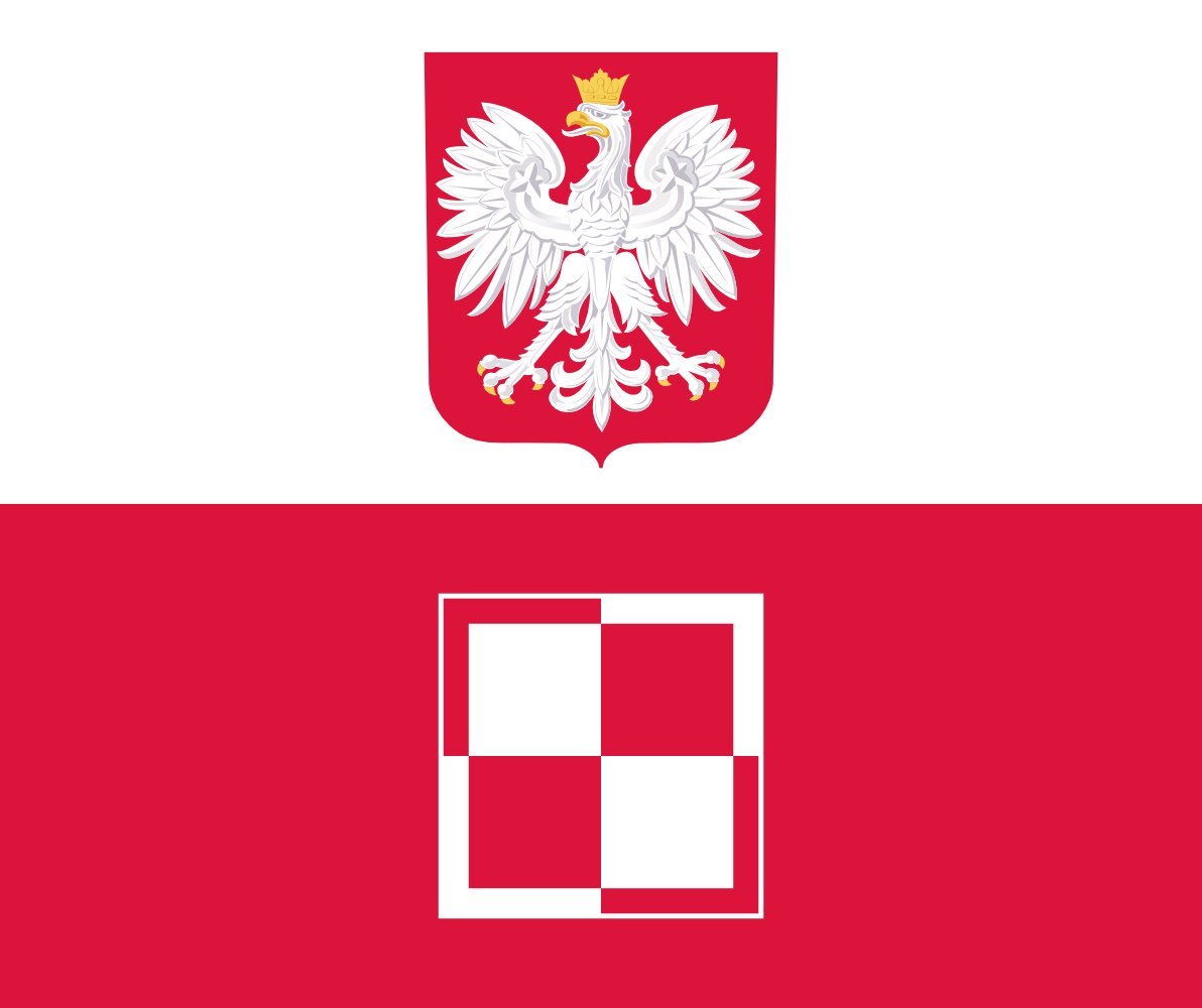 Drapeau Polish Air Force Commander-in-Chief en tissu haute densité