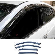 ERIDANUS Auto Accessories Fit for Honda Crosstour TF1-2 2010-2015Window Rain Visor Black with Silver PC 4 PCS