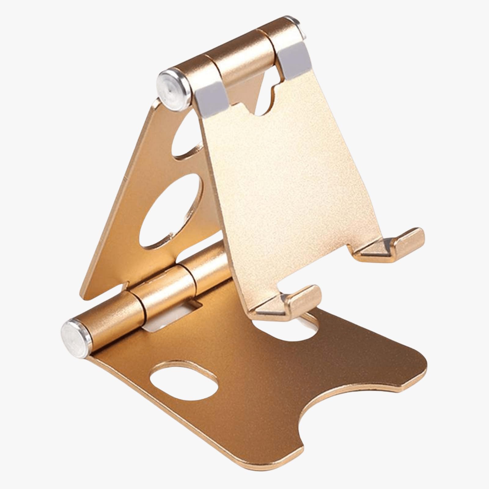 PC LABEL Aluminum Folding Stand for Tablets and Smartphones Adjustable (Gold)-picture-19