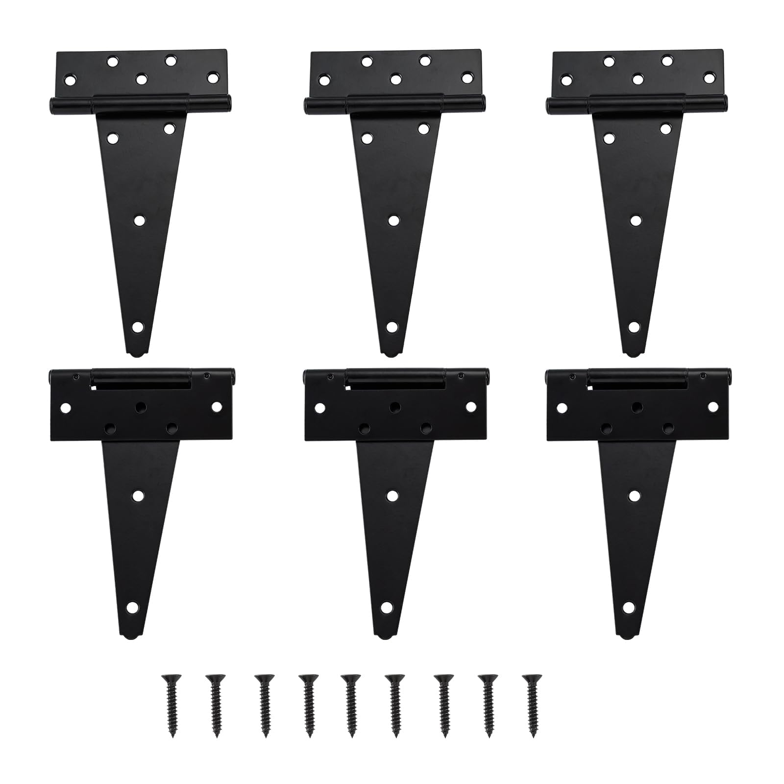 Heavy Duty Gate Hinges - 6 Pack -9 Heavy Duty Gate Hinges - 6 Pack -9