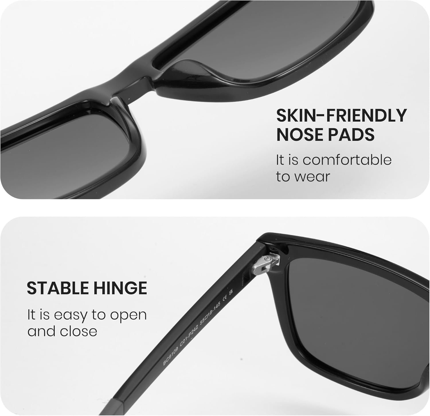 Cyxus Golf Sunglasses for Men Acetate Polarized UV400 Protection Golf Accessories Gift P1579