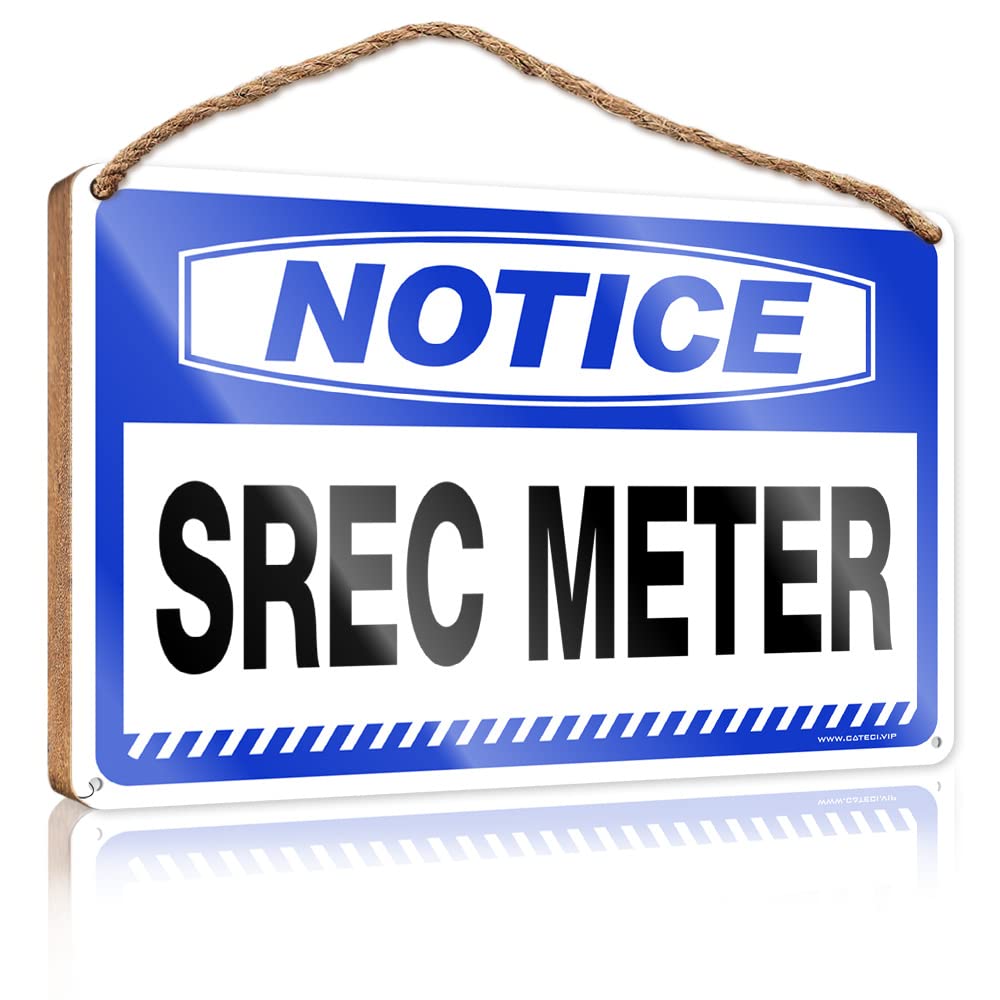 FRINTOXA Wooden Home Sign Notice Srec Meter Wooden Sign(23X35CM)