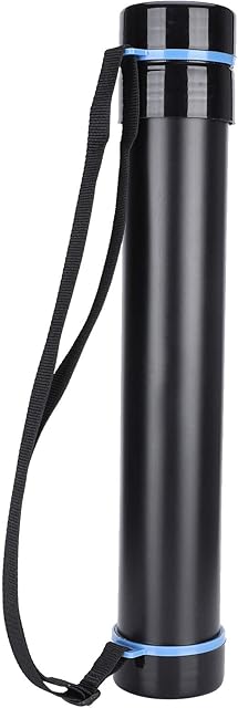 Art Tubes Drawing Tube Poster Drafting Tube Adjustable Drawing Storage Tube with a Carry Strap Black Extra-Thick Collection Painting Telescopic Storaging Tools for Artworks,Drawing,etc